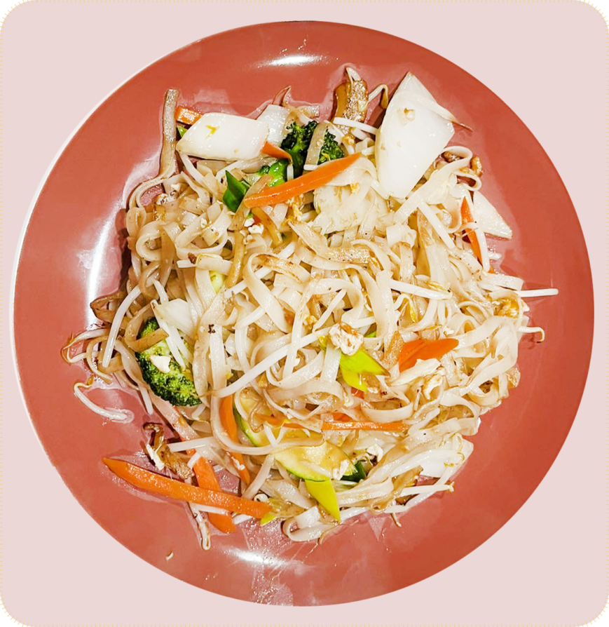 D6.  Gebr. Reisnudeln mit versch. Gemüse